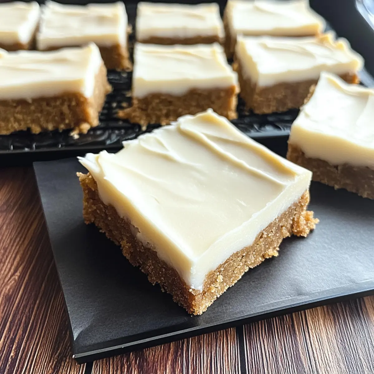 Perfect Holiday Treat: Chewy Gingerbread Bars & Tangy Frosting